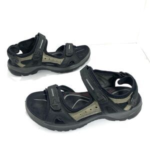 Ecco Yucatan Offroad Sandals Black Brown Women’s Size 9 EU Size 40